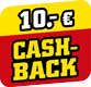 mit 10 Euro CashBack