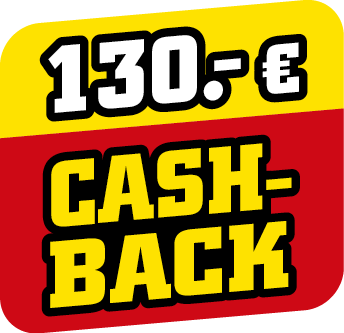 mit 130 Euro CashBack