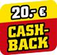 mit 20 Euro CashBack