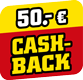 mit 50 Euro CashBack