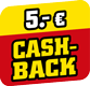 mit 5 Euro CashBack
