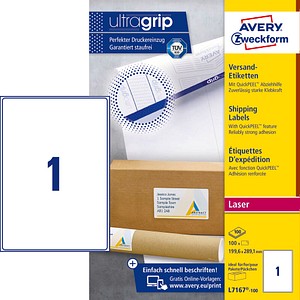 100 avery zweckform versandetiketten